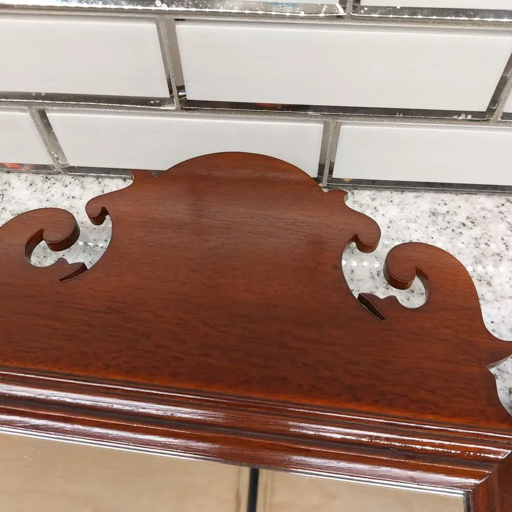 Chippendale Mahogany Mirror Virginia Metalcrafters Colonial Williamsburg Vintage